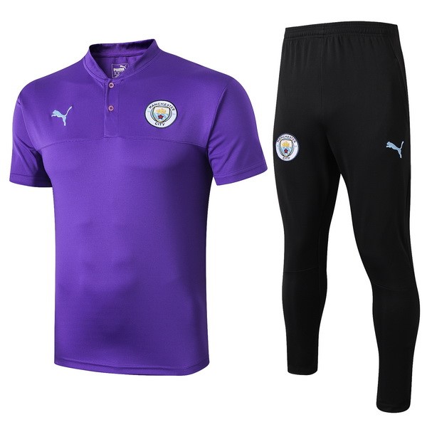 Polo Conjunto Completo Manchester City 2019-20 Purpura